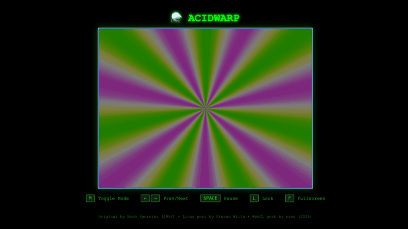 Screenshot of Acidwarp