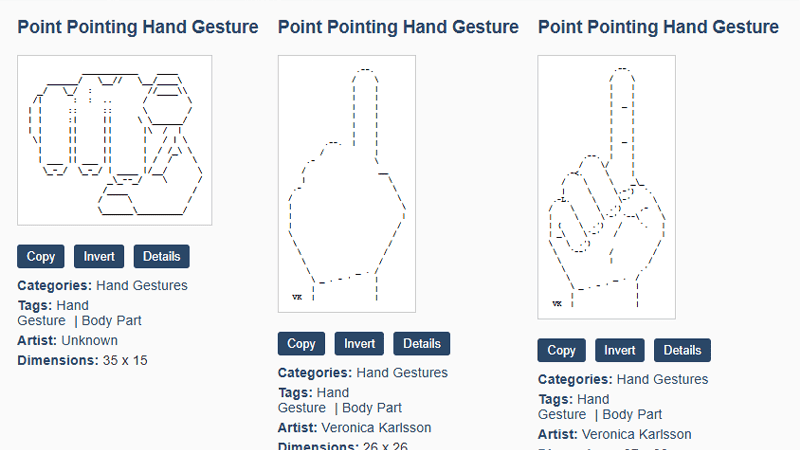 Screenshot of ASCII Art Generator