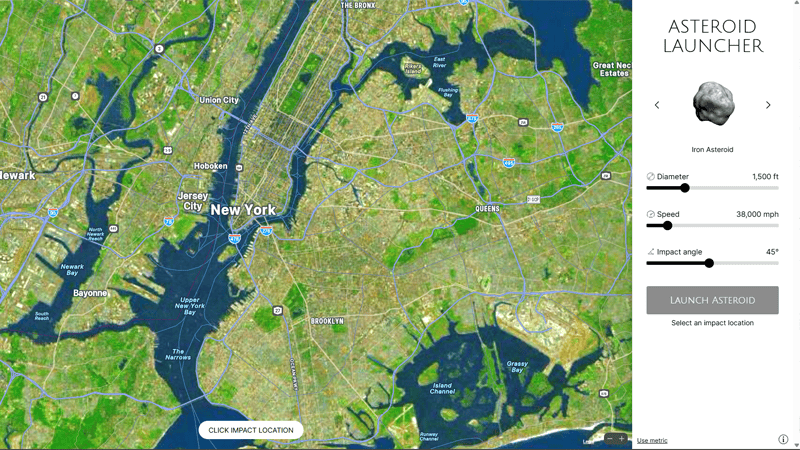 Screenshot of Asteroid Launcher