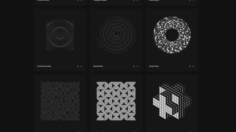 Screenshot of Book of Shapes