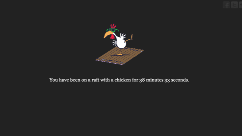 Screenshot of Chicken on a Raft