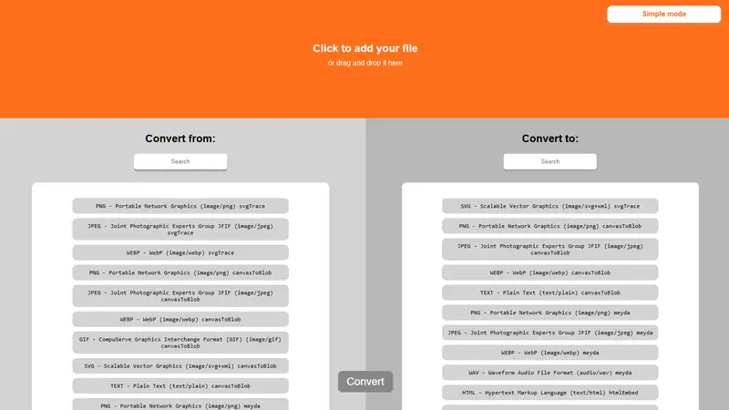 Screenshot of Convert to it