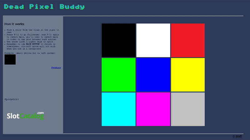 Screenshot of Dead Pixel Buddy