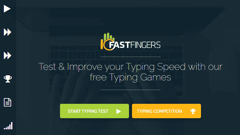 Screenshot of 10FastFingers